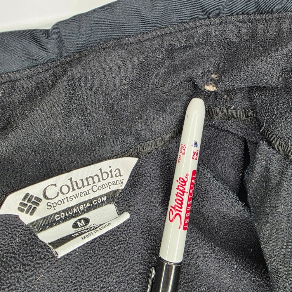 Columbia Interchange Jacket Black Zip Up Fleece Lined Women's Medium *FLAWED - Picture 5 of 7